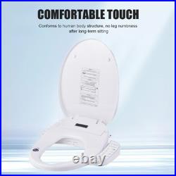New Smart Bidet Toilet Seat Elongated Heated and Dryer Nightlight Warm Water