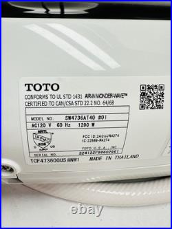 New TOTO SW4736AT40 S7A Washlet Elongated Bidet Toilet Seat Cotton