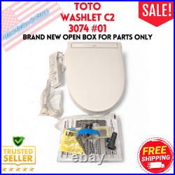 New TOTO WASHLET C2 Elongated Toilet Seat White (SW3074#01) Works Parts Only