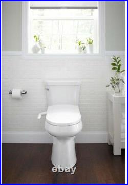 Non-Electric Bidet Seat in White for Elongated Toilets with Grip-Tight Bumpers