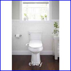 Non Electric Plastic Bidet Seat for Elongated Toilets White Closed Front New