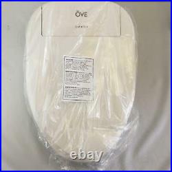 = Ove Calero White Elongated Slow-Close Heated Bidet Toilet Seat with Remote