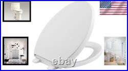 Overhanging Lid Ice Gray Toilet Seat with Grip-Tight Bumpers & Quick-Release Overhanging Lid Ice Gray Toilet Seat with Grip-Tight Bumpers & Quick-Release