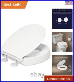 Plastic Elevated Toilet Seat with Quiet-Close and Quick-Clean Design Plastic Elevated Toilet Seat with Quiet-Close and Quick-Clean Design