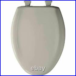 Plastic Elongated Slow-Close Toilet Seat, Innocent Blush/Zinfandel