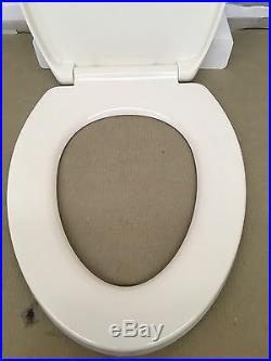 Porcher 70920-00.071 Traditional Elongated Slow Close Toilet Seat, Biscuit