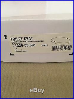 Porcher 71320-00.001 Round Front Slow Close Toilet Seat WHITE