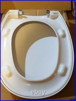 Pozzi ginori egg toilet seat white WC chrome hinge code 51761 no34