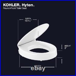 Premium White Round Toilet Seat Quiet-Close & Quick-Release for Easy Cleaning Premium White Round Toilet Seat Quiet-Close & Quick-Release for Easy Cleaning