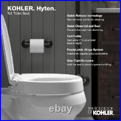 Premium White Round Toilet Seat Quiet-Close & Quick-Release for Easy Cleaning Premium White Round Toilet Seat Quiet-Close & Quick-Release for Easy Cleaning