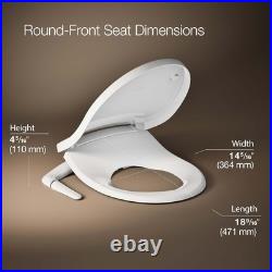 PureWash M250 Manual Round Bidet Toilet Seat, White, Quiet-Close Lid Prev