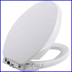 Purefresh Elongated Closed Front Toilet Seat In White Kohler Led With Dual