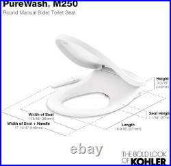 Quiet-Close Biscuit Manual Bidet Toilet Seat with Adjustable Spray Position Quiet-Close Biscuit Manual Bidet Toilet Seat with Adjustable Spray Position