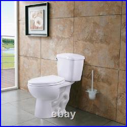 Quiet-Close Elongated Toilet Seat with Quick Release for Easy Cleaning