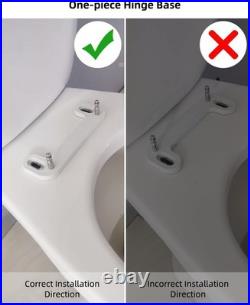 Quiet-Close Elongated Toilet Seat with Quick Release for Easy Cleaning