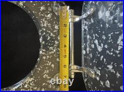 RARE Mid century Modern 1950's Acrylic, Silver Flex Toilet Seat