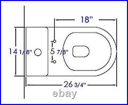 R-353SEAT Soft Closing Toilet Seat for TB353, White