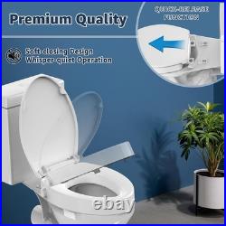 Raised Bidet Toilet Seat Elongated 18.5 Soft Close, Dual Self-Cleaning Noz Raised Bidet Toilet Seat Elongated 18.5 Soft Close, Dual Self-Cleaning Noz