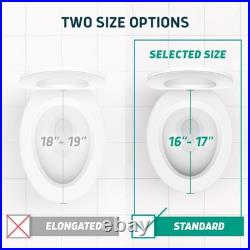 Raised Toilet Seat with Handles Round/Standard Easy to Install Toilet Sea Raised Toilet Seat with Handles Round/Standard Easy to Install Toilet Sea
