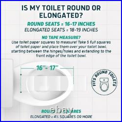 Raised Toilet Seat with Handles Round/Standard Easy to Install Toilet Sea Raised Toilet Seat with Handles Round/Standard Easy to Install Toilet Sea