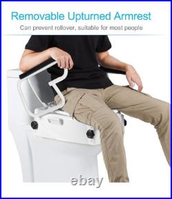 Raised Toilet Seat with Removable Handles, 5.9 Elevated Toilet Seat Riser Raised Toilet Seat with Removable Handles, 5.9 Elevated Toilet Seat Riser