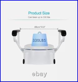 Raised Toilet Seat with Removable Handles, 5.9 Elevated Toilet Seat Riser Raised Toilet Seat with Removable Handles, 5.9 Elevated Toilet Seat Riser