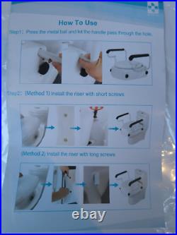 Raised Toilet Seat with Removable Handles, 5.9 Elevated Toilet Seat Riser Raised Toilet Seat with Removable Handles, 5.9 Elevated Toilet Seat Riser