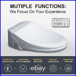 Remote Control Electronic Smart Bidet Toilet Seat Self Cleaning Hydro flush