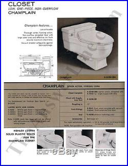 Replacement Toilet Seat for Kohler Champlain 4690-40 PARCHMENT