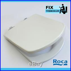 Roca Dama Senso & Compact Toilet Seat & Cover With Soft Closing Hinges In White