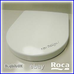 Roca Nexo 80164B004 Soft Close Toilet Seat with Soft Closing Hinges in White