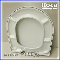 Roca Nexo 80164B004 Soft Close Toilet Seat with Soft Closing Hinges in White