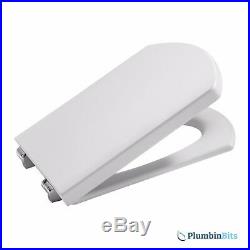Roca Replacement Hall Compact White Toilet Seat CW Soft Closing Hinges 801622004