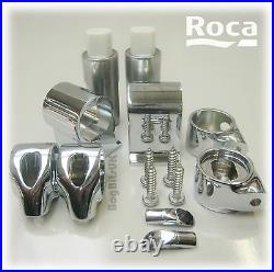 Roca Replacement Soft Close Toilet Seat Hinge Set & Dampers in Chrome AI0001200R