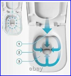 Roca The Gap Toilet Seat & Cover Easy Release And Soft Closing Hinges
