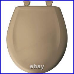 Round Closed Front Toilet Seat in Sand