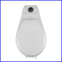Round Toilet Bowl Only Vitreous China White Porcelain Classic