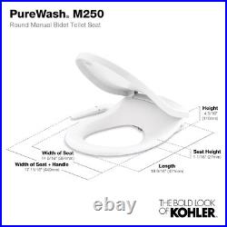 Round White Bidet Toilet Seat Silent Close Adjustable Spray No Slam Easy Clean Round White Bidet Toilet Seat Silent Close Adjustable Spray No Slam Easy Clean