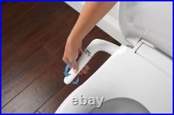Round White Bidet Toilet Seat Silent Close Adjustable Spray No Slam Easy Clean Round White Bidet Toilet Seat Silent Close Adjustable Spray No Slam Easy Clean