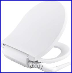Round White Bidet Toilet Seat Silent Close Adjustable Spray No Slam Easy Clean Round White Bidet Toilet Seat Silent Close Adjustable Spray No Slam Easy Clean