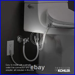 Round White Bidet Toilet Seat Silent Close Adjustable Spray No Slam Easy Clean Round White Bidet Toilet Seat Silent Close Adjustable Spray No Slam Easy Clean