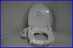 SEE NOTES Bio Bidet BB-600 Toilet Seat Adjustable Heated Seat Dual Spray Round