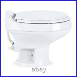 Series Low Profile Heavy Duty Plastic RV Toilet, White