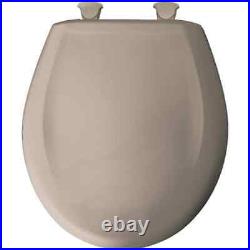 Slow Close Round Closed Front Plastic Toilet Seat In Fawn Beige Removes For Ea