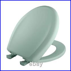 Slow Closed Front Round Plastic Toilet Seat 14.8 Seafoam Easy Clean Never Loose