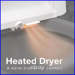 SmartBidetSB-1000WE Electric Bidet Toilet Seat with Heated SeatingWarm Air Dryer