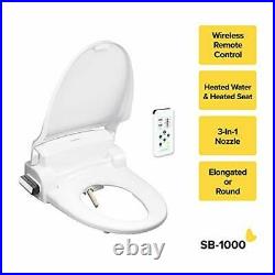 SmartBidet SB-1000 Electric Bidet Warm Toilet Seat for Round Toilets