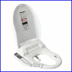 SmartBidet SB-110 Electric Bidet Warm Toilet Seat for Elongated Toilets White