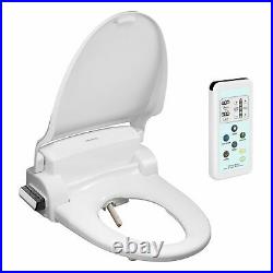 SmartBidet White Electric Bidet Seat With Wireless Remote Control For Round