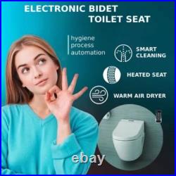 Smart Bidet Toilet Seat Elongated Electric Heated Seat with Warm Water Cleaning Smart Bidet Toilet Seat Elongated Electric Heated Seat with Warm Water Cleaning